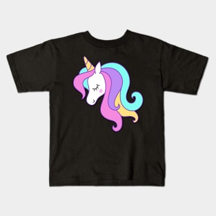 Cute Pastel Unicorn Kids T-Shirt